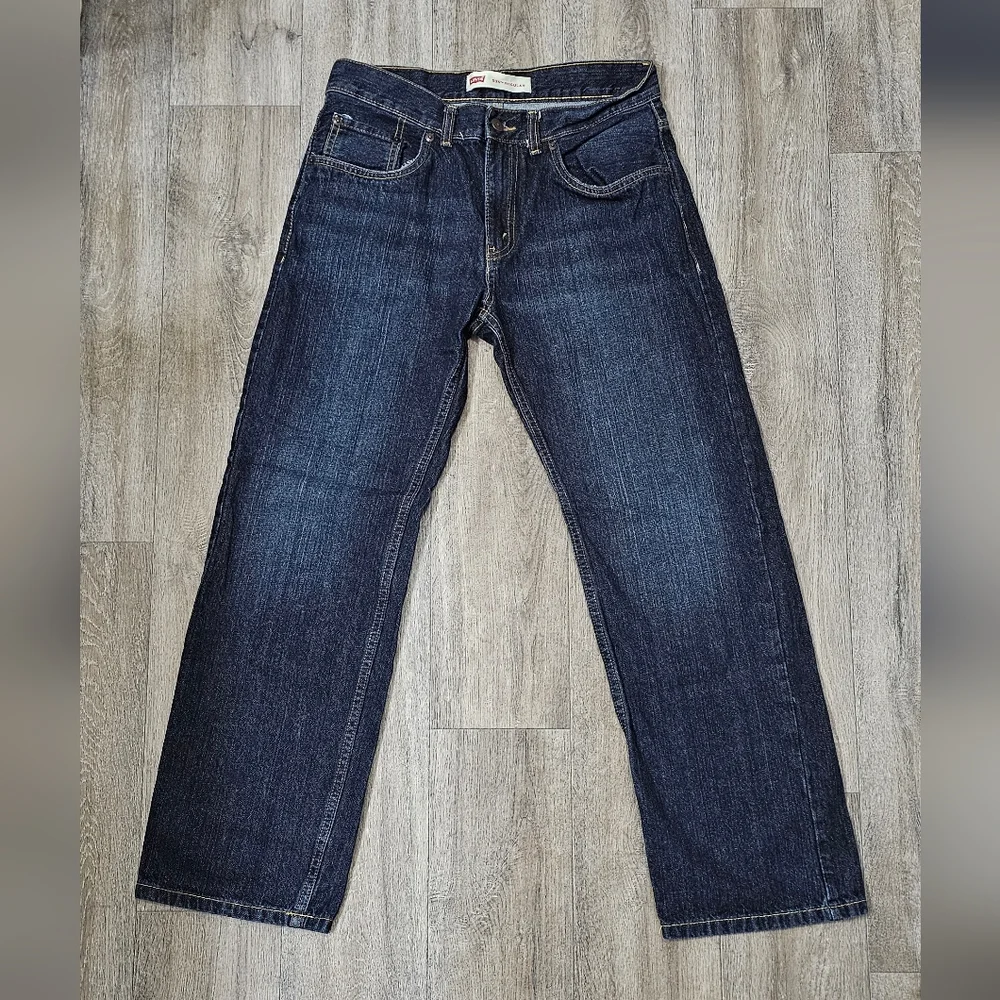 Levi's Men's 505 Dark Blue Denim Jeans